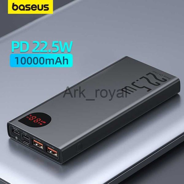 Банки питания для сотовых телефонов Baseus Bank 10000 мАч с банком быстрой зарядки PD 225 Вт Портативное зарядное устройство для iPhone 14 13 12 Pro Max J230626