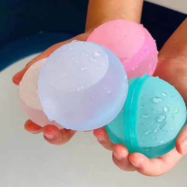 Palloncini per feste 20 pezzi Palle da combattimento riutilizzabili per acqua Adulti Bambini Festa estiva Spiaggia Piscina Bomba d'acqua in silicone Palloncini da battaglia Giochi Giocattoli 230625