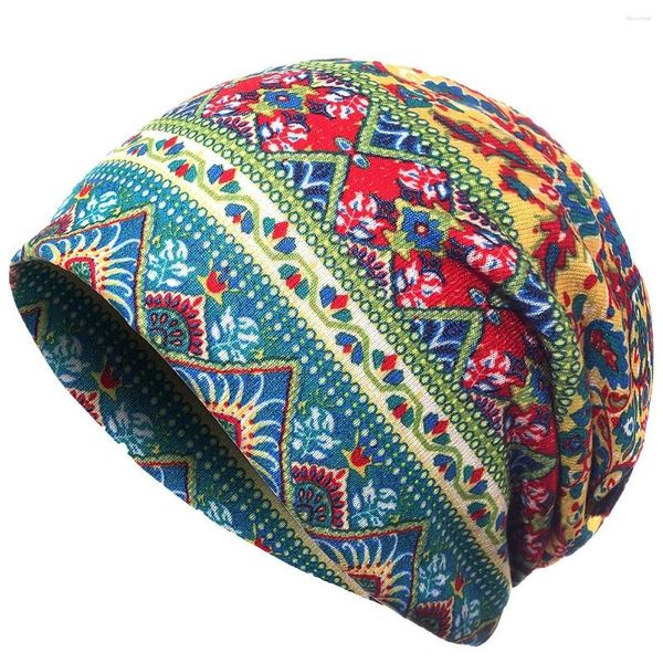 Berretti Stampa Bandana Fascia Morbidezza Cappello da sonno Berretto da donna Berretto con teschio per lei