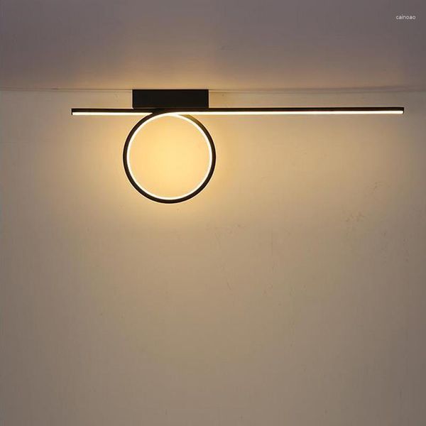 Lampada da parete Minimalismo LED Modern Home Bedroom Comodino Lampada da lettura Scale interne Sfondo Corridoio Apparecchio di illuminazione