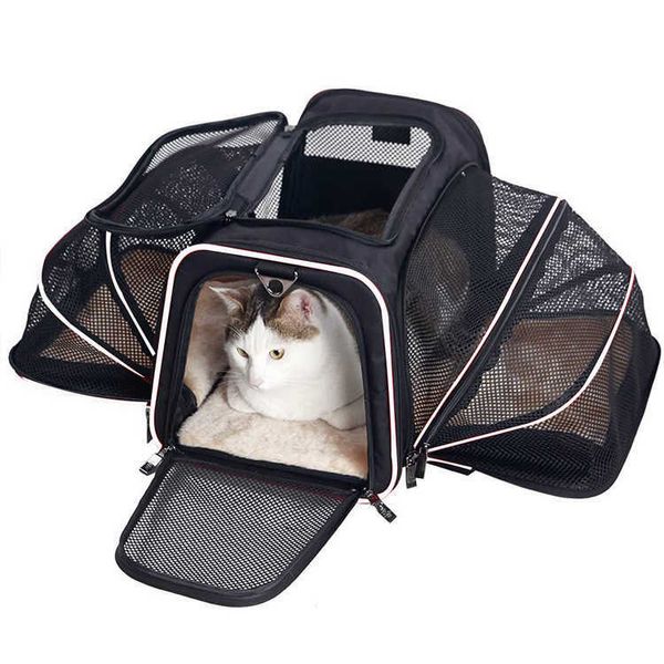 Borsa per gatti Borsa per animali portatile portatile di grande capacità Borsa per cani spazio traspirante Borsa per gatti Zaino per aviazione 230615