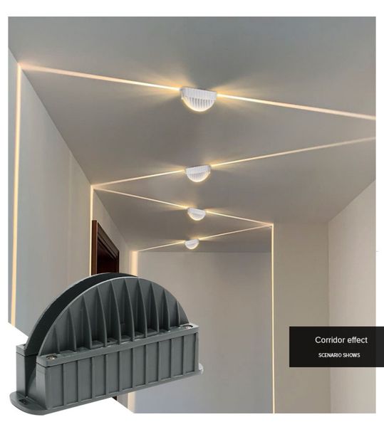 10 W LED-Wandleuchte, Fensterbankbeleuchtung, dekorative Leuchten, 110 V–220 V, RGB/Warmweiß/Rosa/Grün/Blau/Gelb, für den Außenbereich und den Innenbereich