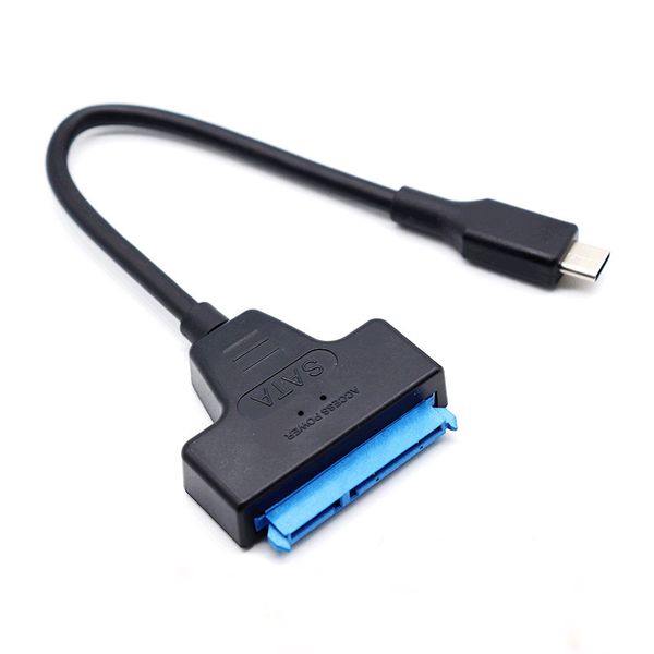 Konverter USB 3.1 Typ-C-Adapterkabel für 2,5-Zoll-Festplatte SSD SATA zu USB-C High-Speed-Festplatte