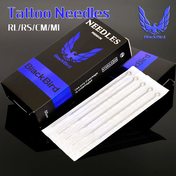 50pcs aghi per tatuaggio RL acciaio usa e getta Sterilze Tatoo curvo Round Liner ago per tatuaggio di alta qualità attrezzatura per tatuaggi 230626