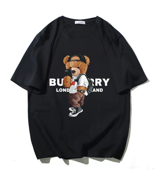 T-shirt da uomo Design Maglie a manica corta Stampa di moda Cartoon Bear Camicetta da uomo T-shirt oversize Uomo Donna Estate Cotone 230625