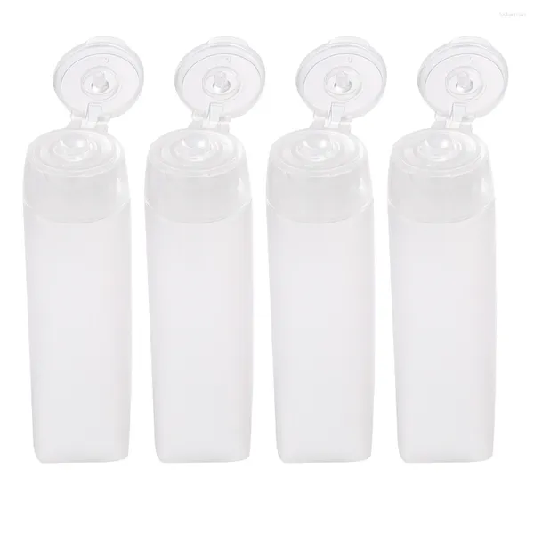 Lagerung Flaschen 4PCS Reise Squeeze Tube Make-Up Toiletten Nachfüllbare Behälter Für Shampoo Conditioner Lotion Toilettenartikel 30ML