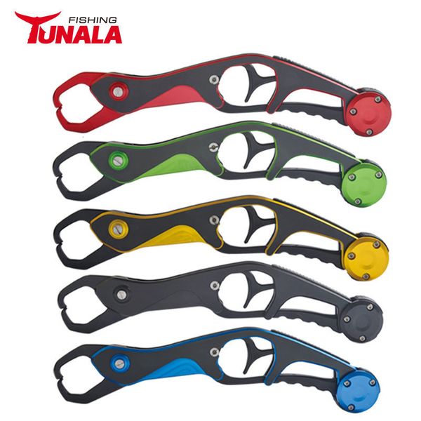 Fish Finder TUNALA Fishing Lip Gripper Grabber Grip com Lanyard Holder Controle Acessórios Portátil Liga de Alumínio Leve 230626