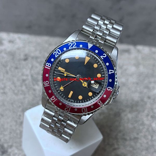 10 stili Bp factory V2 orologi di design vintage master 1675 1680 inserto bluered quadrante dorato radiale lancetta delle ore movimento automatico regolabile orologi da uomo di lusso