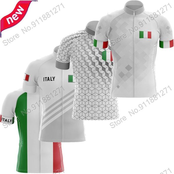 Radtrikot Tops Italien Nationalmannschaft Herren Radtrikot Kurzarm Sommer Fahrradbekleidung Rennrad Hemd MTB Wear Uniform Maillot 230625