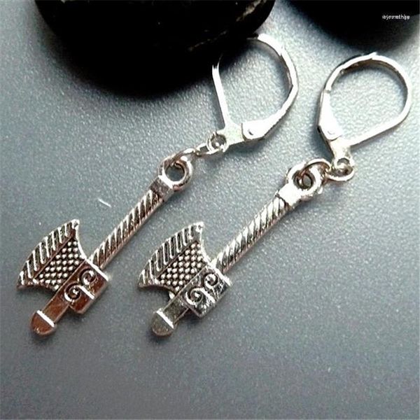 Backs Orecchini Axe Earring Men Dangle Birthday Gift For Dad Tool Leverback Boyfriend Girlfriend Jewelry