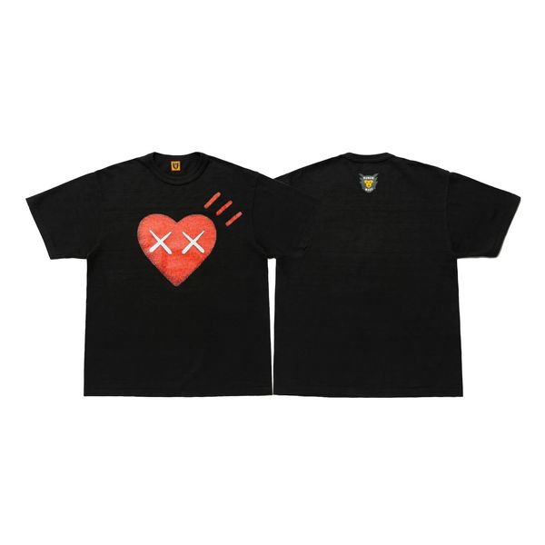 Wrong Mark Love Stampato Streetwear HUMAN MADE T-shirt da uomo 100% cotone Tessuto confortevole T-shirt a maniche corte per uomo Donna S-2XL Japan Tide Brand Tee