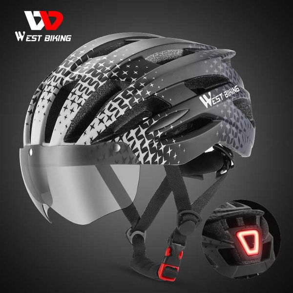 Fahrradhelme WEST BIKING D Light Fahrradhelm Herren Motorrad Fahrradhelme Ultraleichter MTB-Fahrradhelm Integral geformter sicherer Hut HKD230626