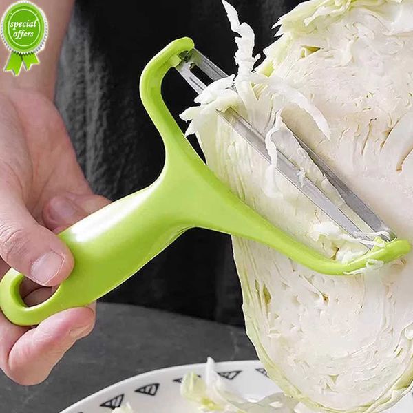 Novo triturador de repolho multifuncional aço inoxidável cortador de legumes manual descascador de frutas salada batata ralador faca utensílios de cozinha