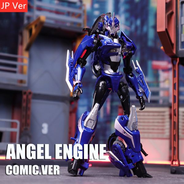 Transformationsspielzeug Roboter Transformation APC-Toys First Edit Female TFP Blauer japanischer Comic Ver Angel Engine Arcee Motorrad-Actionfigur in Box 230625