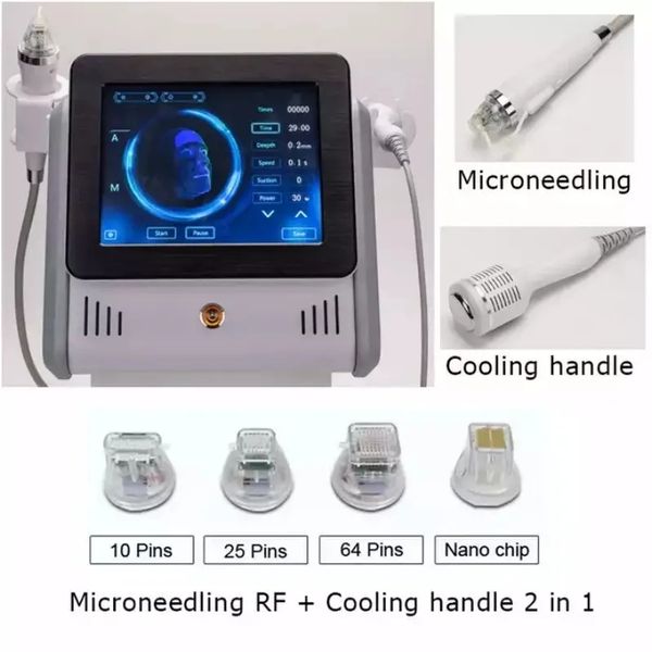 2 in1 RF Microneedling Machine Средство для удаления растяжек Частичный микроигольчатый аппарат для подтяжки кожи лица Салон красоты