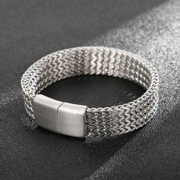 Link Armbänder Mode Trend Edelstahl Schmuck Persönlichkeit Kreative Doppel Kiel Armband Titan Magnet Verschluss