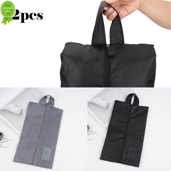 2 pçs sacos de sapato de viagem à prova de poeira bolsa organizador de armazenamento para sapatos cuecas meias portáteis à prova d'água Nylon sapato caso