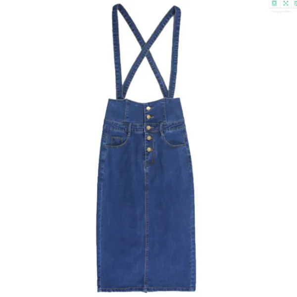 Lässige Kleider 5XL! Frühling Sommer Spaghetti Strap Denim Kleid Frauen Hohe Taille Paket Hüfte Bleistift Jeans