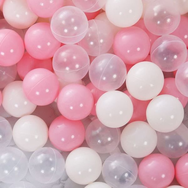 Balloon Ball Pit Balls - 100 шт. Девушка без фталатов Не содержит бисфенола А Пластиковые океанские шарики Устойчивые к раздавливанию шарики для снятия стресса для детей Playhouse Pool Bal 230626