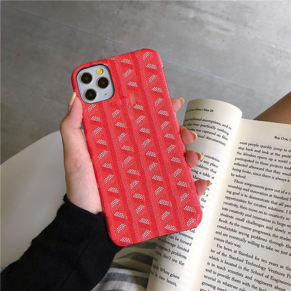 Custodie per cellulari in pelle di design per Apple iPhone 14 13 12 11 Pro Max 7 8 Plus Samsung S23 S22 S21 S10 5G Note 20 Cover posteriore per cellulare ultra lusso Conchiglie Fundas Coque Red