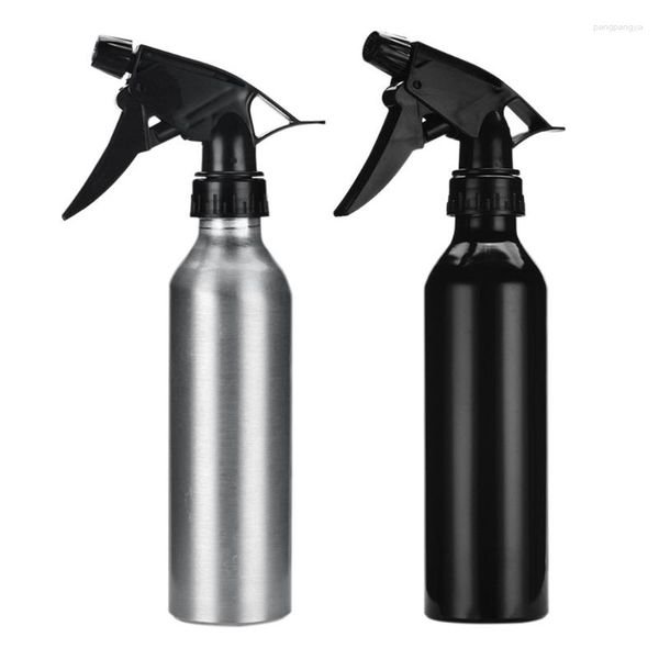 Bottiglie di stoccaggio 250ml Bottiglia riutilizzabile durevole in lega di alluminio Spruzzatore d'acqua vuoto Barbiere Taglio di capelli Parrucchiere Strumenti per acconciature