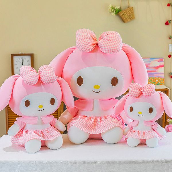 Atacado tamanho grande bonito dos desenhos animados Melody boneca coelho brinquedos de pelúcia travesseiro decorativo para crianças presentes de compras