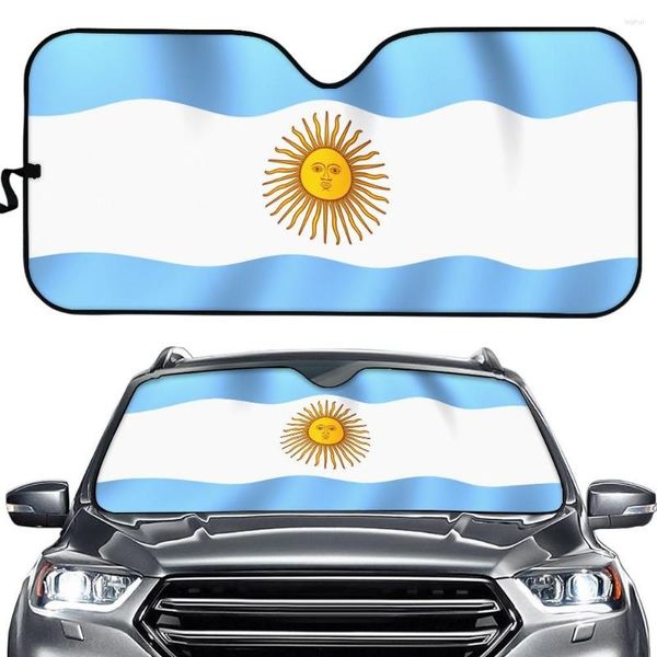 Bandiera Ombra Dell'Argentina Moda 3D Design Parabrezza Sole Per Auto Accessori Interni Auto Visiera Parasole Parasole Pieghevole