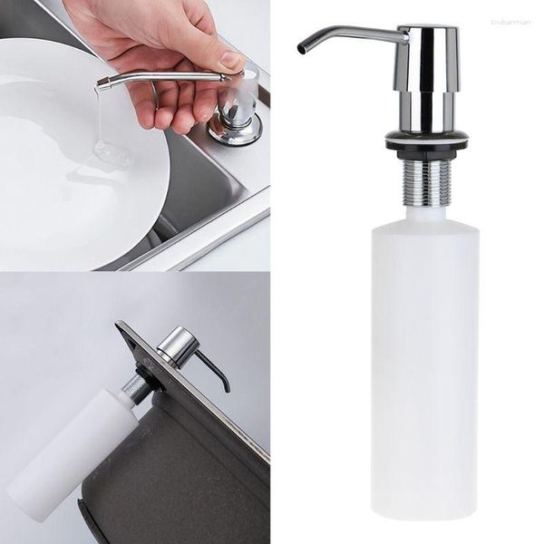 Bottiglie di stoccaggio Dispenser di sapone 300ml Contenitore liquido per lozione per la cura della pelle di grande capacità per donna Uomo Forniture per modellare i capelli Cas