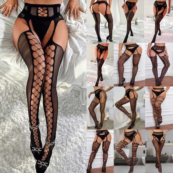 Sexy Socken, schwarz, sexy Strumpfhosen, Damenstrümpfe, Kabarett-Leggings mit Netz, Strumpfhosen mit offenem Schritt, erotische Unterwäsche, transparente Unterwäsche für Damen/Herren