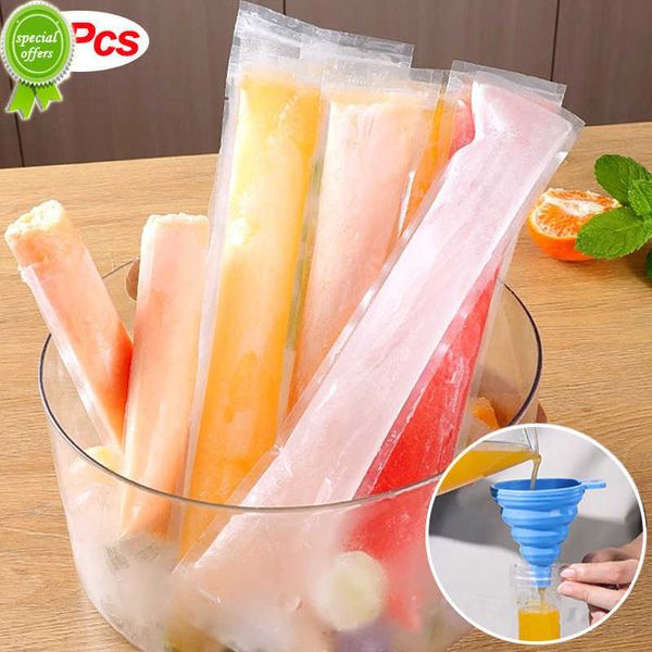 Neue Eis Popsicle Form Einweg Versiegelte Beutel Gefrierschrank Rohr Joghurt Eis Sticks Saft Obst Smoothies Tasche Sommer Popsicle machen