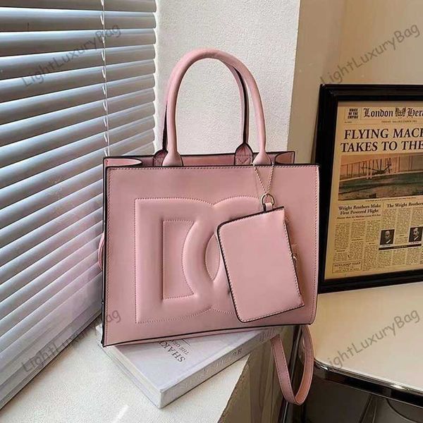 Designer Rosa Hochwertige Lederhandtasche Neue Ankunft Große Kapazität Tragetaschen Luxus D Shopping Schulter G Tasche Mode Brieftasche Frauen Männer Klassische Weibliche Geldbörse 230626