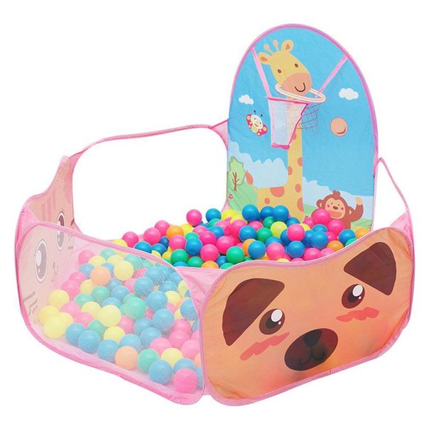 Trilho para bebês, barraca infantil, ao ar livre, dobrável, barraca de desenhos animados, brinquedos para casa, bola para o mar, piscina, pode atirar, barraca de girafa, casa, brinquedo 230625