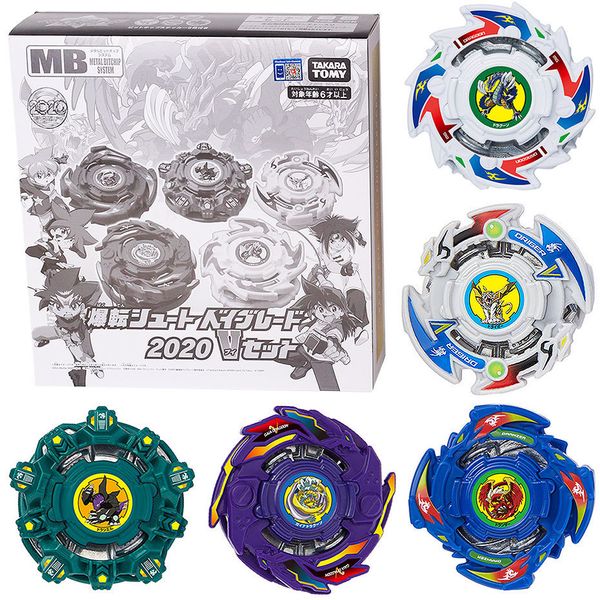 Pião giratório genuíno TOMY BEYBLADE BBG-35 Limited 20º aniversário Gravado Saint Beast V Set Bey Blade Blades Top toy 230625