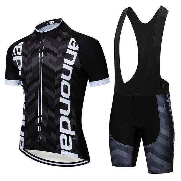 Abbigliamento da ciclismo Set Abbigliamento sportivo da esterno nero Abbigliamento da mountain bike a maniche corte Abbigliamento professionale da uomoHKD230625