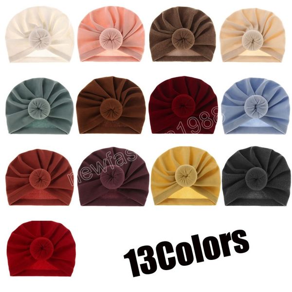 Cappello infantile in cashmere imitazione di alta qualità Ciambella fatta a mano carina Cappellini per neonati Copricapo per bambini Accessori per capelli Regalo di compleanno