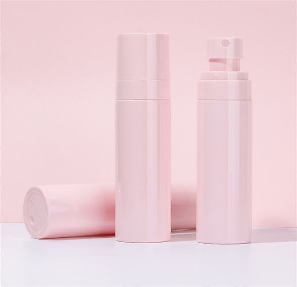 Bottiglia di schiuma rosa vuota Pompa a spruzzo Contenitore per shampoo da bagno Confezione di schiuma di plastica smerigliata 60 ml 80 ml 100 ml JL1299