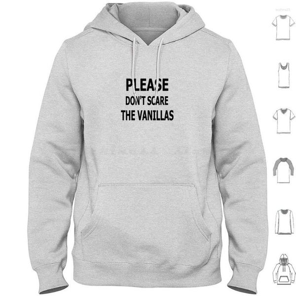 Мужские толстовки Please Don't Scare The Vanillas Hoodie Хлопок с длинным рукавом БДСМ Бондаж Дисциплина Садизм Мазохизм Мастер садомазохизма