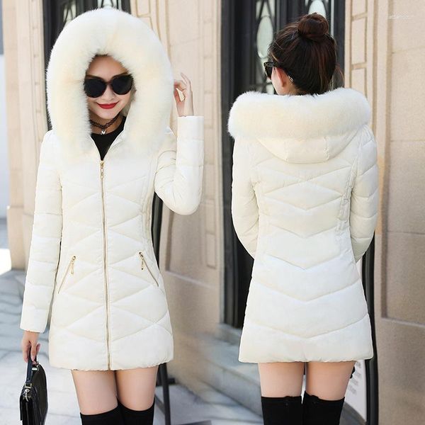 Frauen Trenchcoats Winter Frauen 2023 Casual Verdicken Warme Gepolsterte Jacken Mantel Weibliche Solide Outwear Schnee Jacke