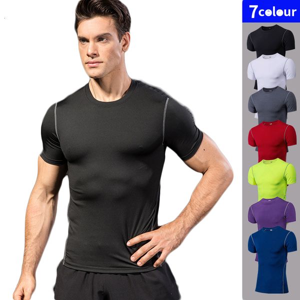 Erkek Tişörtler Hızlı Kuru Spor Gömlek Erkekler Fitness Futbol Basketbol Jersey Spor Salonu Gömlek Adam Spor Giyim Sıkıştırma Tayt İnsan Tişört 230625