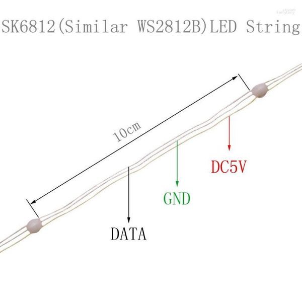 Streifen USB SK6812 LED-String Weihnachtsbeleuchtung für Schlafzimmer WS2812B RGB-Licht Bluetooth Vollfarbe einzeln adressierbar DC5V