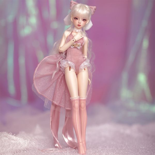 Bonecas Heardind bjd Ball Jointed Doll 14 MSD minifee Pink Forest Fairy Rabbit Resin gift of Girls Fantasy Angel 230625