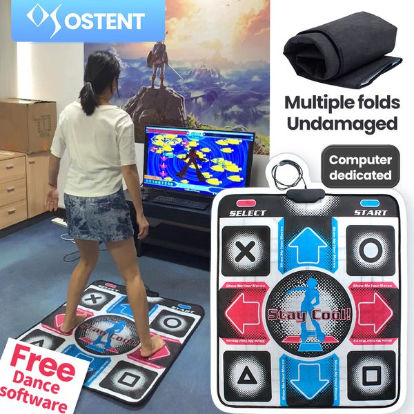 Dansmatten OSTENT USB antislip dansmat Dancing Pad Step Foot Blanket voor PC Laptop Video Game Family Sports Motion Sensing Game 230625