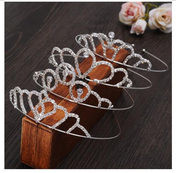 Copricapo Corona principessa coreana Tiara nuziale Matrimonio Matrimonio Po Studio Corona di strass Cristallo Accessori per capelli Matrimonio