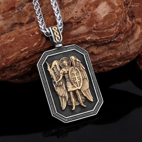 Pendentif Colliers Creative Pharaon Égyptien Viking Collier Rétro Nordique Hommes Amulette En Acier Inoxydable Fête Bijoux Adolescent Cadeau Sac