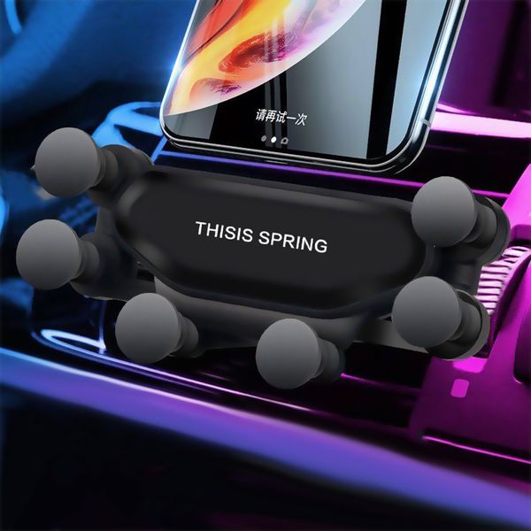 2021 Novo Universal Air Vent Car Mount Gravity Auto-Grip Suporte de telefone para carro Suporte para telefone no carro para iPhone X Samsung Tablets