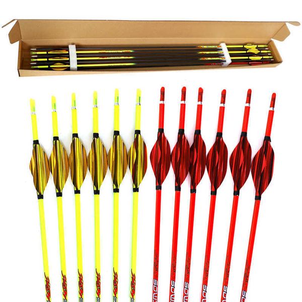 Bogenpfeil ID4.2 Bogenschießen Pfeil aus reinem Kohlenstoff Spine 400 500 600 700 800 900 1000 für Compound-/Recurve-/traditionelles BogenschießtrainingHKD230626