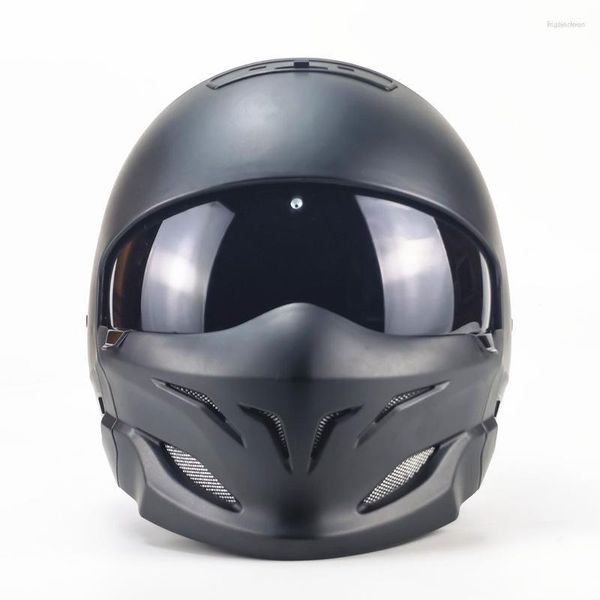 Мотоциклетные шлемы, винтажный съемный полнолицевой шлем в горошек, Capacetes Para Moto, открытый байкер, езда, мотокросс, мотоцикл