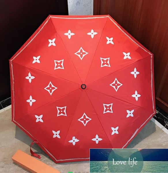 Top parasole pieghevole protezione solare automatica Ombrellone UV Ombrello soleggiato marchio di moda a doppio uso