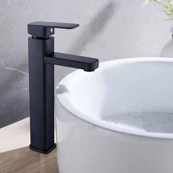 Rubinetti per lavabo da bagno Rubinetto in acciaio inossidabile e rubinetto freddo Soft Flow Firm Set Lavabo moderno per la casa