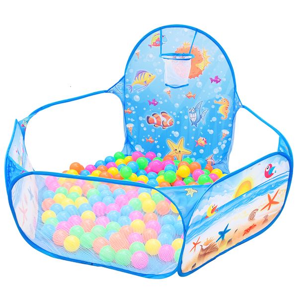 Baby Rail Cartoon Folding Indoor Ozean Ball Pool Layout Zaun Baby Spiel Haus Kinder Zelt Farbe Welle Ball Pool Kinder Mädchen Zimmer Dekor 230625